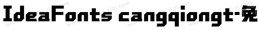 IdeaFonts cangqiongt字体转换